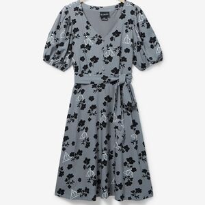Harry Potter Deathly Hallows Floral Midi Dress 3x